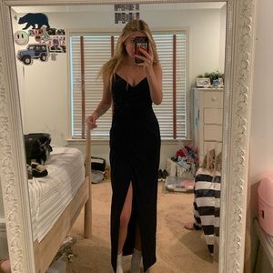 navy blue formal dress (NEVER BEEN WORN!)